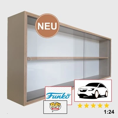 GJ-VITRINEN.DE !! Sammlervitrine für Funko Pop `s , Modellauto 1:24 , Regal , Vitrine 2 Fach !!