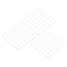 3 Pack 12"x12" Wire Grid Panel Wall Grid Decorative Board Photo Display White