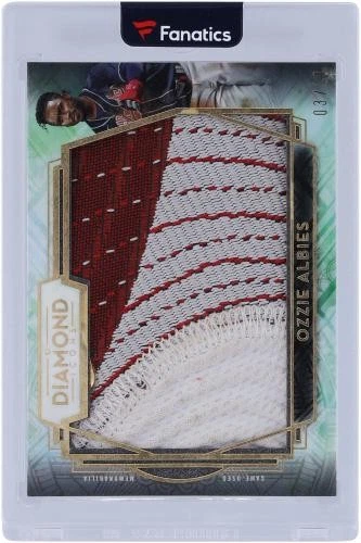 Tarjeta Ozzie Albies Atlanta Braves 2021 Topps Diamond Icons GU Relic #PPR-OA #3/10 Foto 3 de 3
