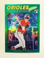 2026 Topps Heritage Chrome Dylan Beavers Green /99  Rookie Card + Free Base #48
