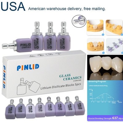 US C14 HT Dental Glass Ceramic Lithium Disilicate  E.max CAD CEREC Inlab Blocks