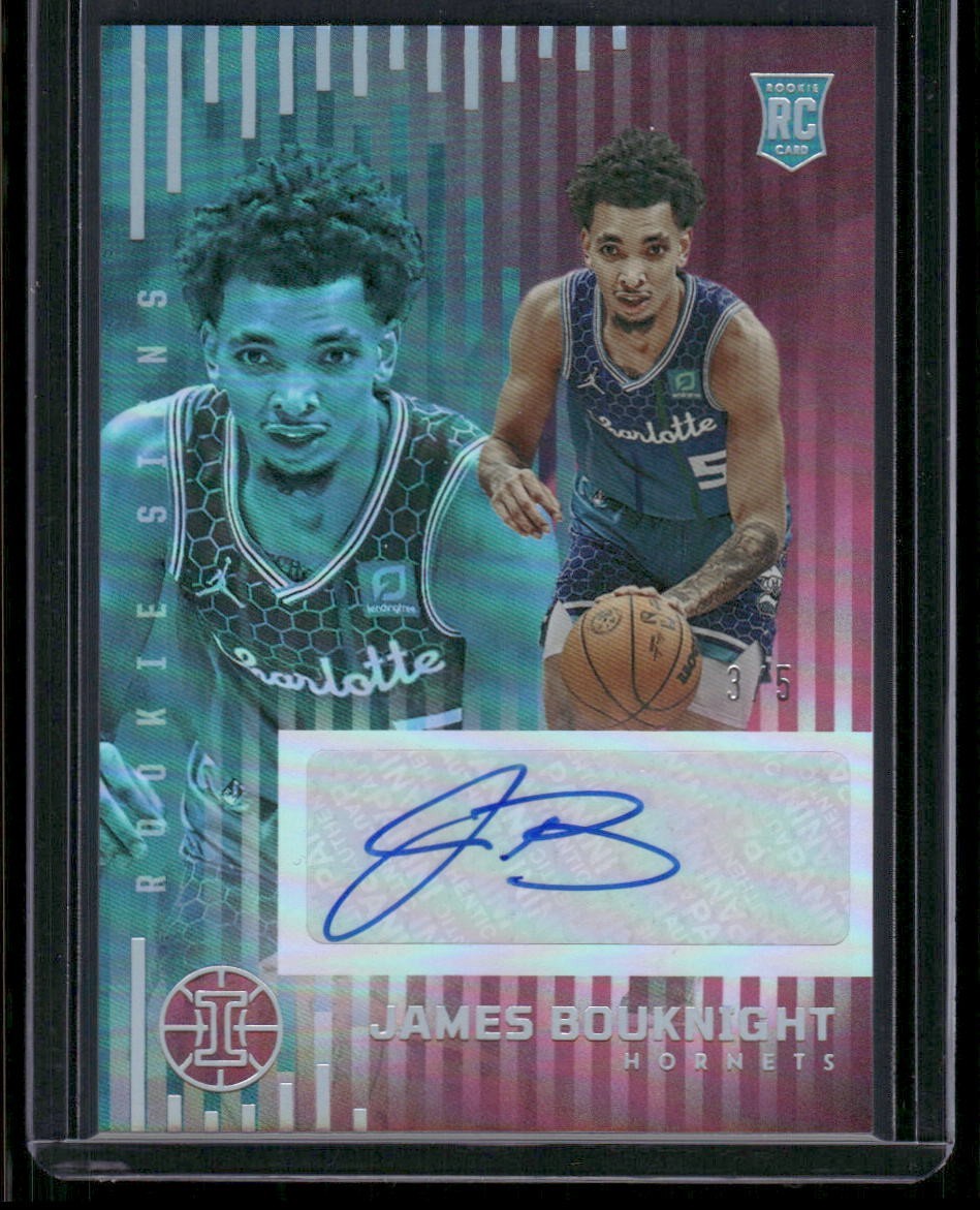 2021-22 Panini Illusion James Bouknight Rookie Auto /5 