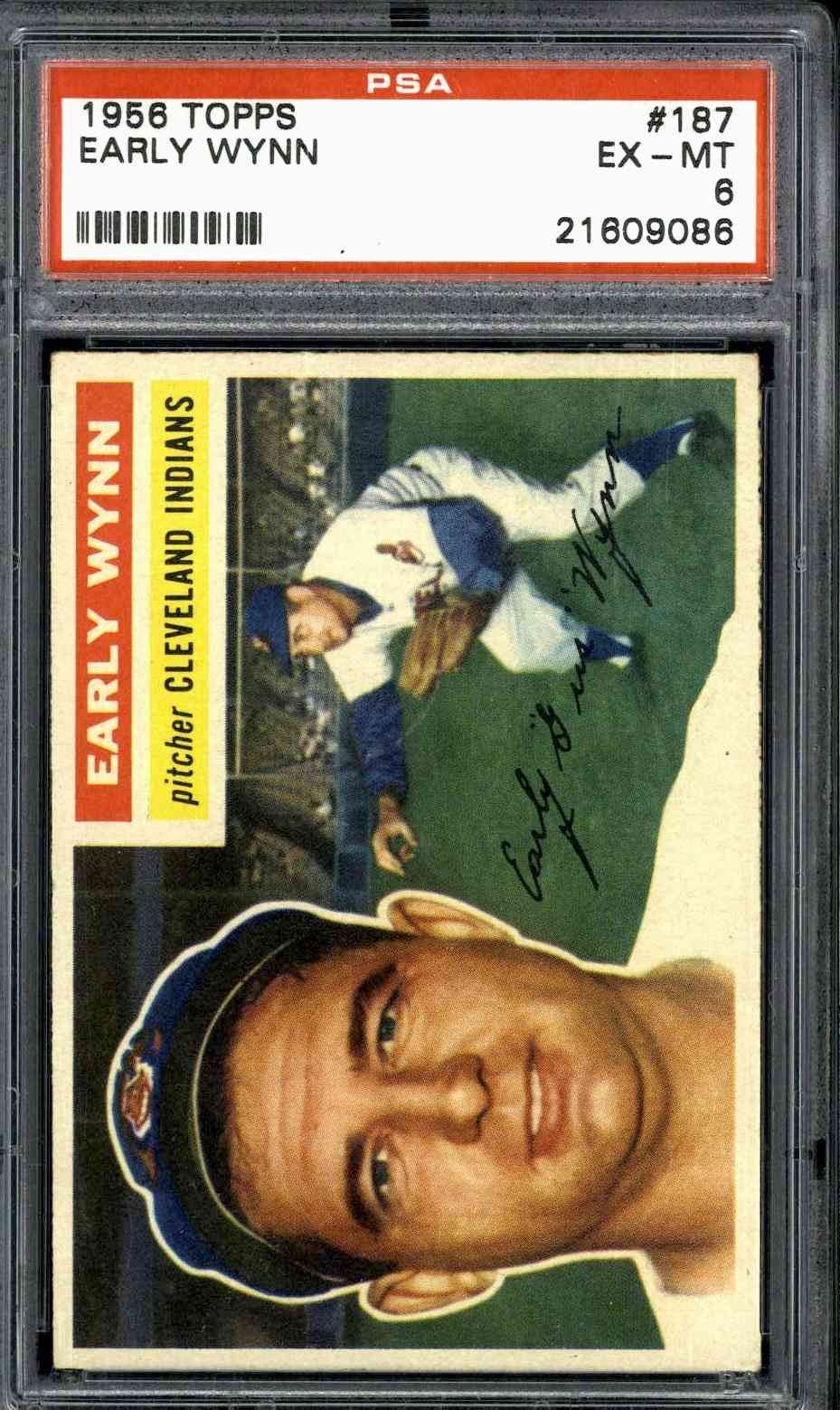1956 Topps #187 Early Wynn - PSA 6