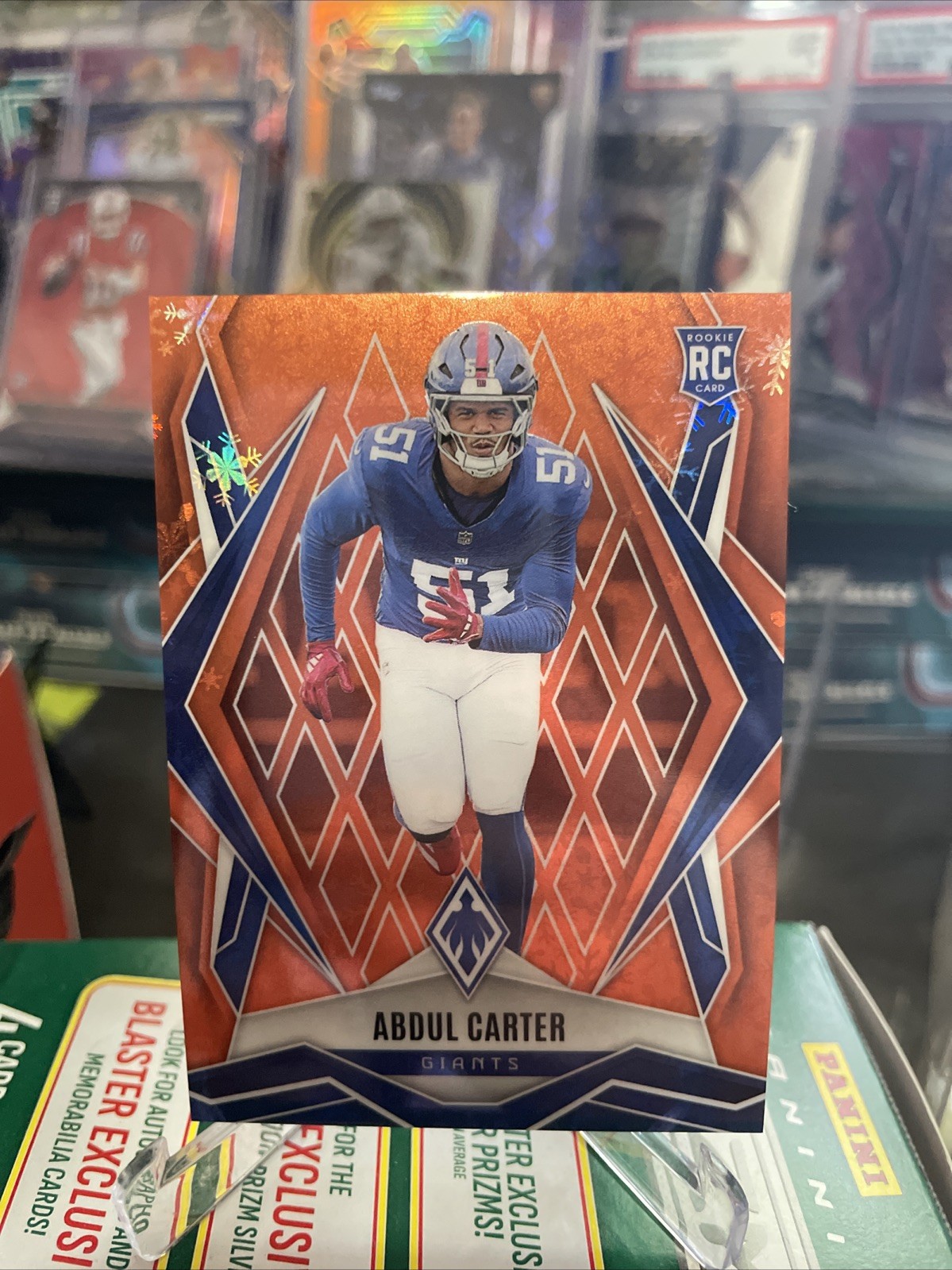 Abdul Carter 2025 Panini Phoenix RC Orange Winter SP #/99 #177