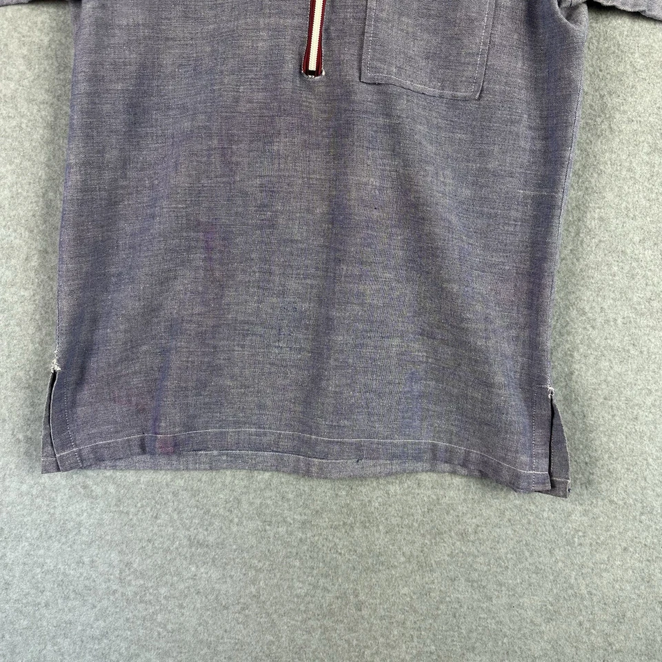 Pullover Fruit Of The Loom de Colección Años 70 Círculo Opti Cremallera Sin Etiquetas Azul Pequeño Foto 2 de 4