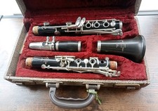 Vintage Boosey & Hawkes '77' Wood & Ebonite Clarinet Untested In A Selmer Case