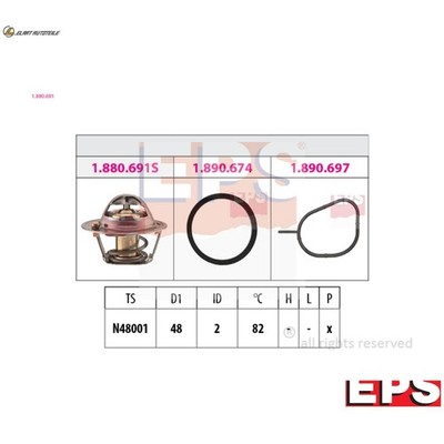 THERMOSTAT KÜHLMITTEL 1.880.691 FÜR FORD KA+ FIGO/ASPIRE ECOSPORT/SUV  VOLVO