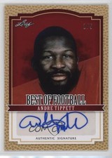2012 Leaf Best of Football Red 2/5 Andre Tippett #BA-AT1 Auto HOF uk2
