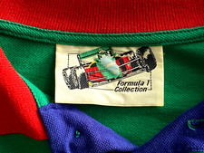 T-shirt Vintage United Colors Of Benetton Formula 1 Racing Team Taille M - Noir, Imprimé, 100% Coton, état Parfait
