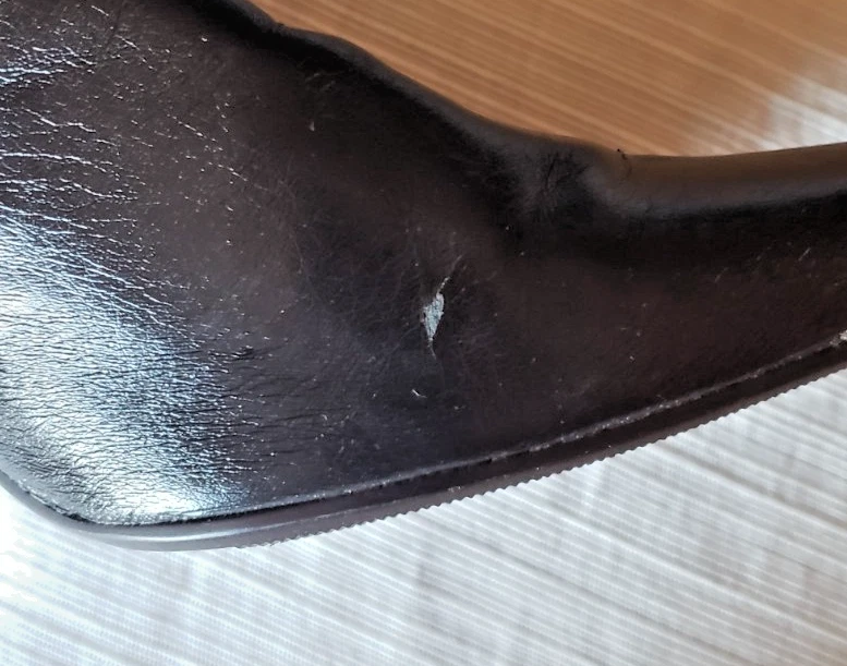 Classified Rouched Knee High Brown High Heeled Boots  Size-6.5  - Image 3 of 4