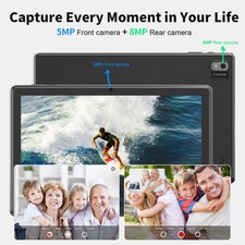 SGIN New SGIN 10.1" Tablet 8GB RAM 128GB ROM Android 12 Octa-Core 4G LTE GPS Google 5