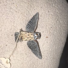 Bronze Owl Figurine Austria ca. 1980