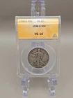 1938-D Walking Liberty Half Dollar 50c ANACS VG 10