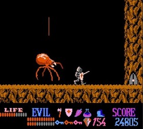 &copy;1987 Nintendo NES Fantasy Platformer WIZARDS & WARRIORS Pal CIB Ghosts Goblins