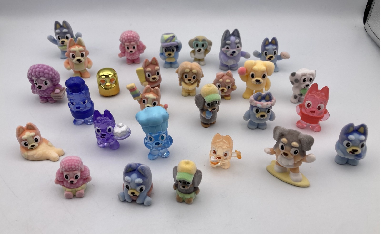 You Choose BLUEY FUZZIES Flocked Figures Hard To Find Episode Moose Miniature