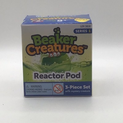 Beaker Creatures Reactor Pod 3-Piece Set w/Mystery Creature Series 1 NEW Sealed