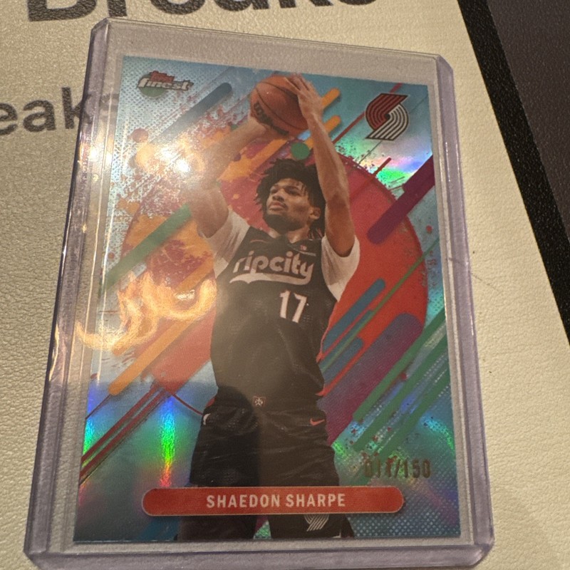 Shaedon Sharpe 2025-26 Topps Finest 11/150 Blue Rare Blazers #270 Mint🔥