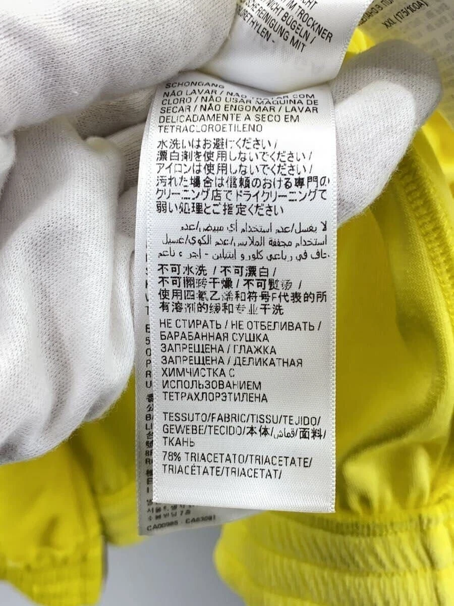 Felpa con cappuccio e zip BALENCIAGA XXL YLW giallo agrumi usata