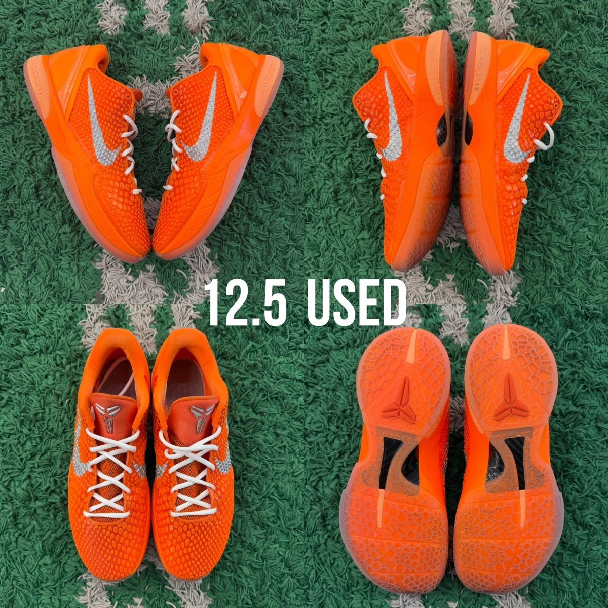 Nike Zoom Kobe 6 VI Protro Orange Silver IH1871-800 Size 12.5 | eBay