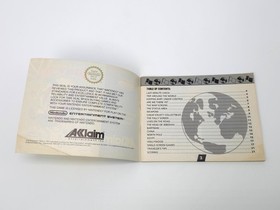 The Simpsons Bart Vs The World Nintendo NES Instruction Booklet Manual FRA