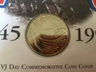 GB STAMPS MERCURY COIN FIRST DAY COVER 1995 VJ DAY PEACE £2 MINT COIN