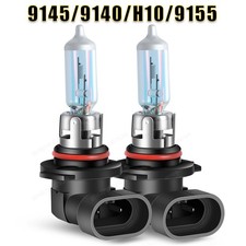 Pair H10 Halogen Fog Driving Light Bulbs Kit 9145 9140 4200k Warm White 42w Pair H10 Halogen Fog Driving Light Bulbs Kit 9145 9140 4200k Warm White 42w