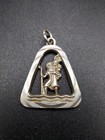 Vintage Georg Jensen Silver St Christopher Triangular Shape