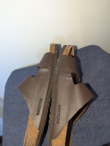 Birkenstock Arizona Sandals Mens Size EU 43 US 10 Dark Brown Leather - Picture 10 of 16
