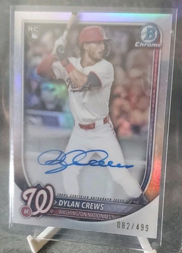 Dylan Crews [Refractor] #CRA-DC 2025 Bowman Chrome Rookie Autograph card