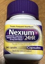 Nexium 24HR Acid Reducer Esomeprazole Magnesium Delayed-Release Capsules NEW ..