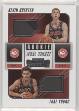 2018 Panini Contenders Rookie Ticket Dual Swatches Kevin Huerter Trae Young 3u4