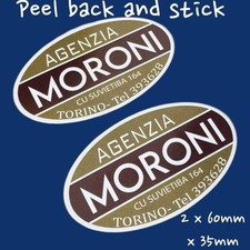 Moroni Torino Roller Händler Vinyl Aufkleber Lambretta Vespa Li TV SX 