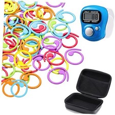 60PCS Metal Stitch Markers,Crochet Knitting Stitch Markers Yarn Multicolor01