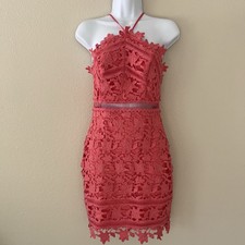 NWT ASTR the Label Coral Lace Bodycon Dress Size XS Fairy Romantic Vacation