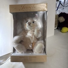 Steiff Swarovski 2007 Jewels Teddy Bear w/ Heart Ornament Box