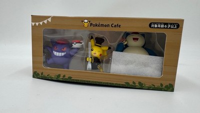 Pokemon Cafe Tokyo Exclusive Collectible Figures, Gengar, Pikachu, Relaxo, Rare, NEW