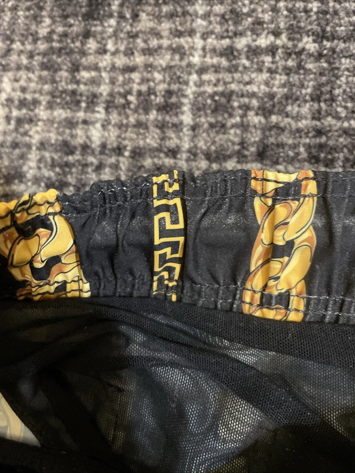 РЕДКИЙ VERSACE мужской купальный костюм плавки черный и золотой цепочки размер 7 - Изображение 3 из 4