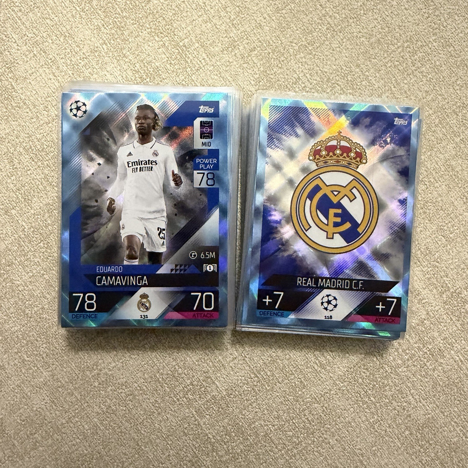 Topps Match Attax Blue Crystal Parallels + 16 Others Parallels 🔥 96 Cards Lot