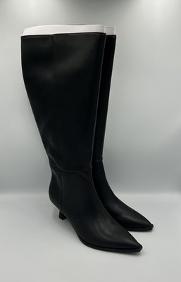 Madden NYC Women s Kitten Heel Knee High Boots Black Size 7 NWT