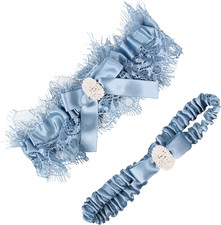 White Lace Wedding Garters Bridal Garter Set for Women Bride Garters with Someth