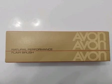 VTG Avon Natural Performance Flair Brush 8" NIB 1982 Nylon Bristles Butterscotch