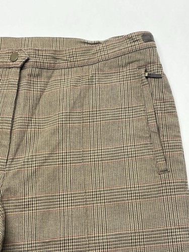Lauren Ralph Lauren Brown Plaid Bareback Pants Size 12 Old Money Equestrian Flaw - Picture 5 of 24