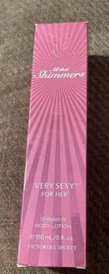 Victoria Secret VERY SEXY FOR HER 2 Shimmer Body Lotion All That Shimmers 5oz