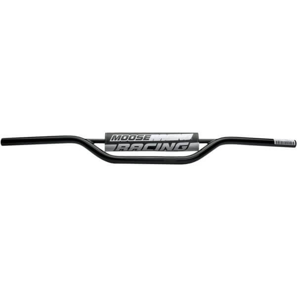 Guidon 22 mm Yamaha YZ noir pour remplacer un poste de pilotage tordu