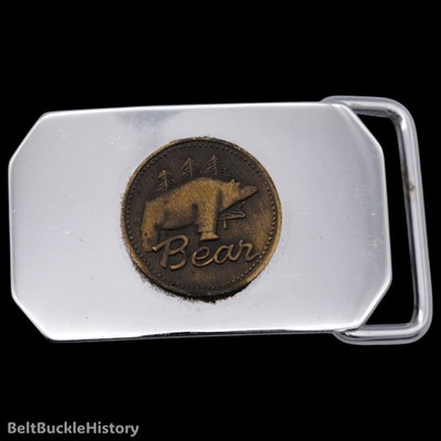 Fred Bear Archery Small Vintage Belt Buckle
