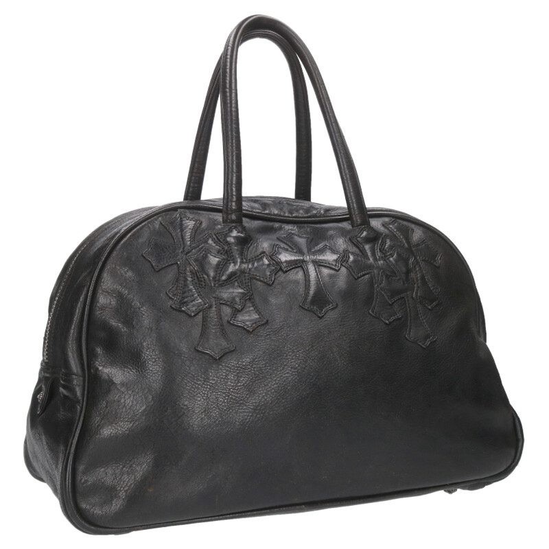 Chrome Hearts M MD m Bag Medium Leather Handbag Black 711152