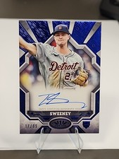 TREY SWEENEY 2025 TOPPS TIER ONE ROOKIE BREAK OUT AUTO BLUE FOIL RC /99