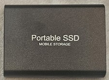 8TB Portable External Hard Drive Black USB 3.1 Type C