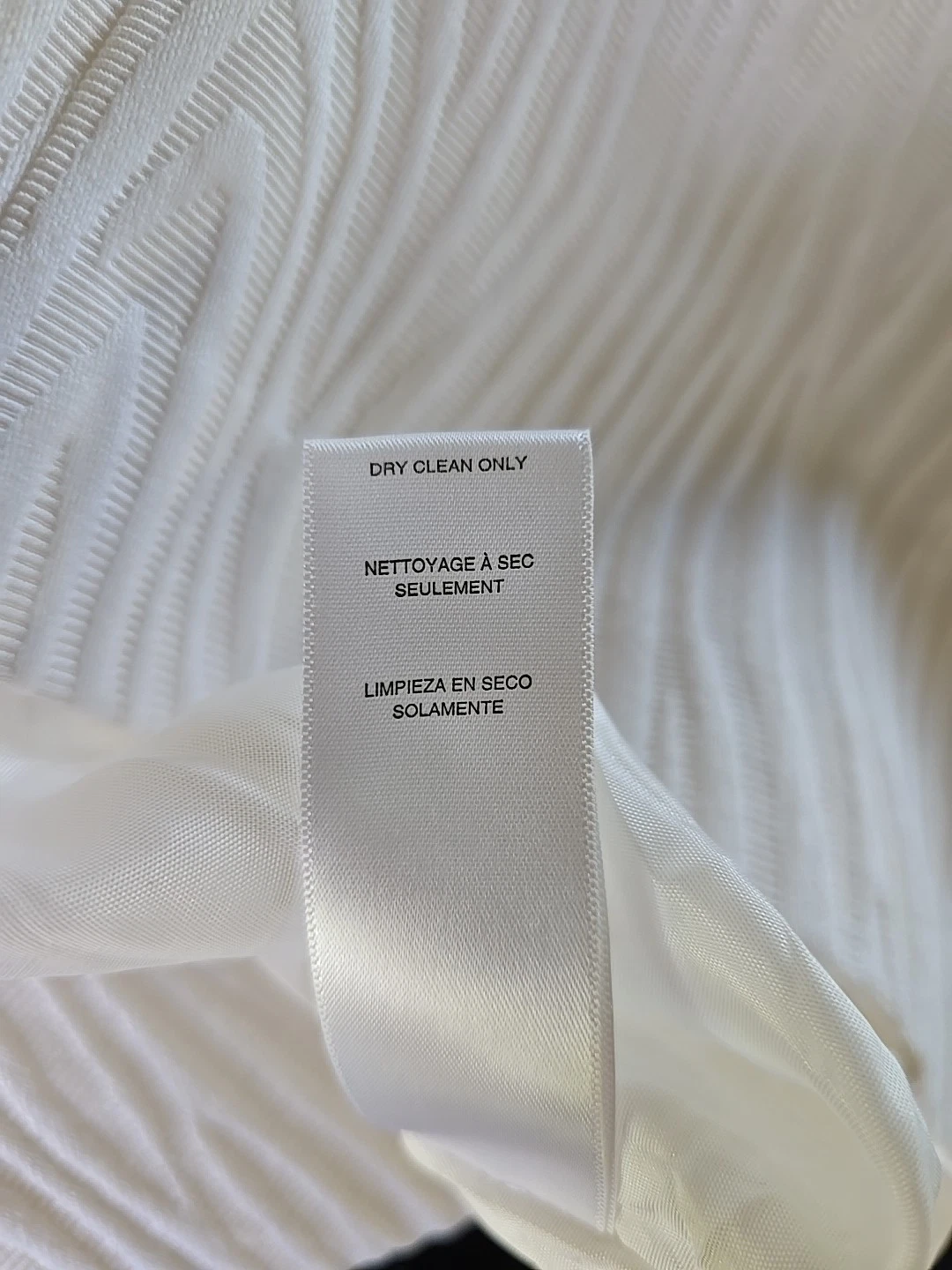 Abito midi Michael Kors bianco con fodera in seta taglia 12