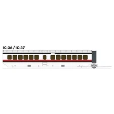 RAPIDO 203103 HO AMTRAK UAC TURBOLINER 2.0 ADD ON COACH EARLY 1971 VERSION